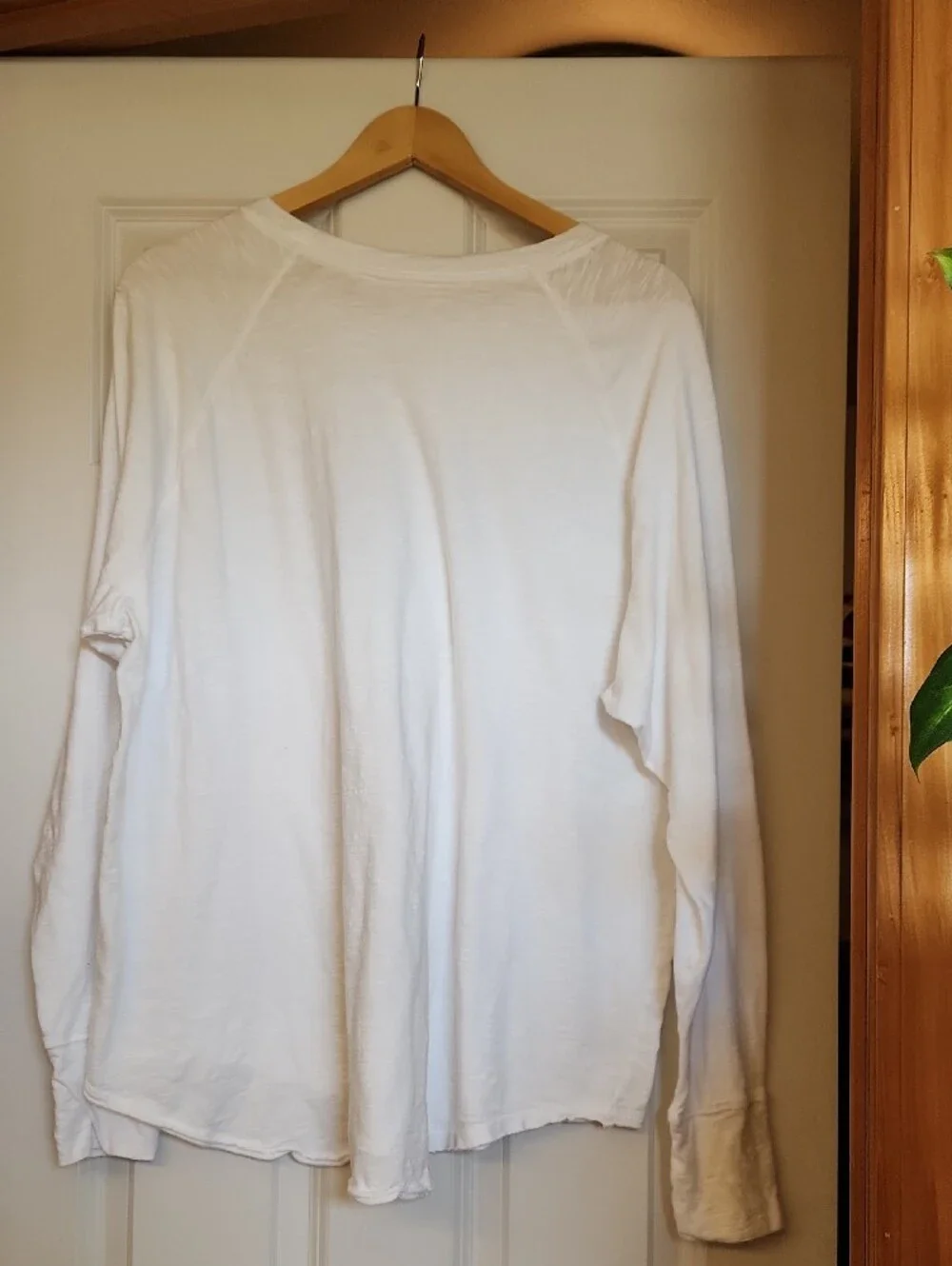 White Long Sleeve Lightweight Athletic Top